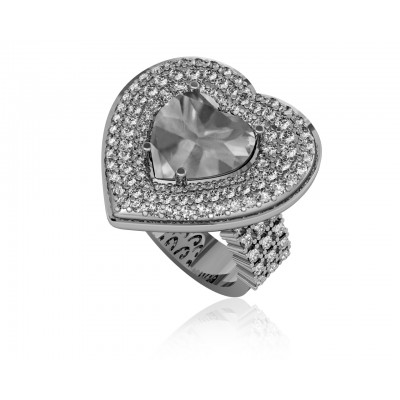 Juliet Golden Topaz Heart Ring